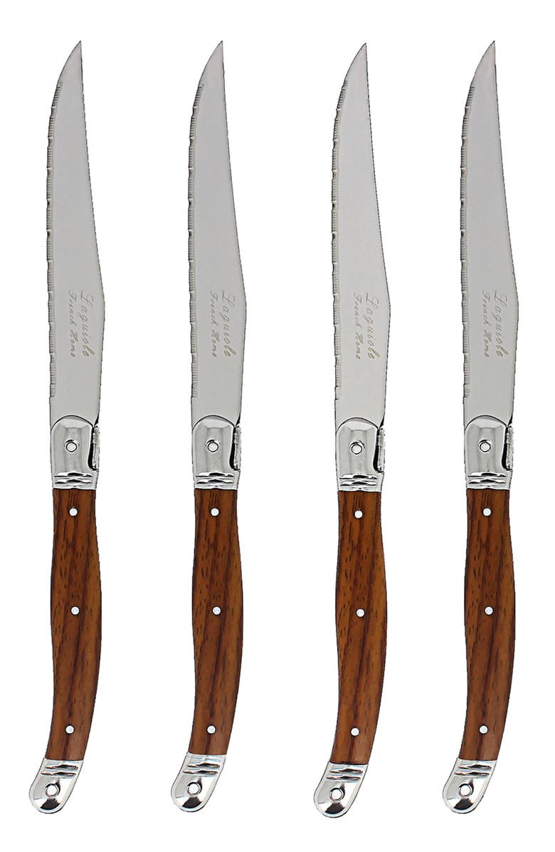FRENCH HOME Laguiole Steak Knife - Set of 4, Alternate, color, Dark Brown