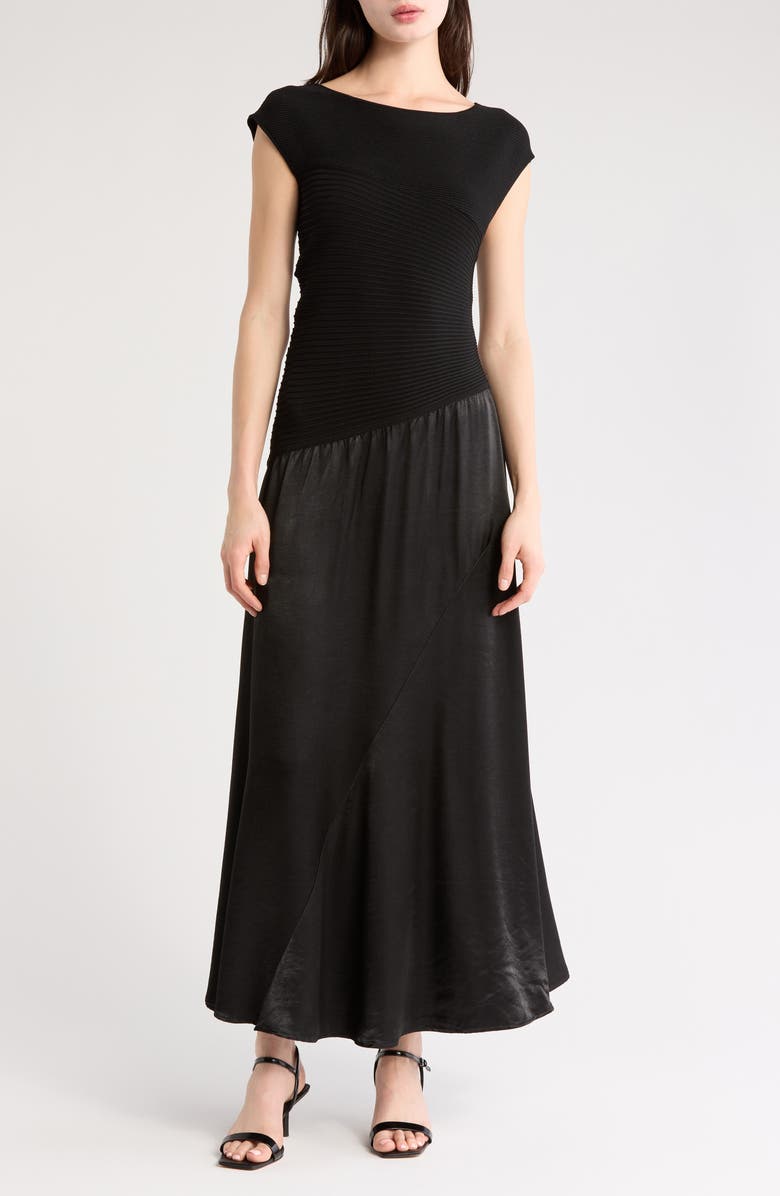 Derek Lam 10 Crosby Madeline Mixed Media Dress, Main, color,