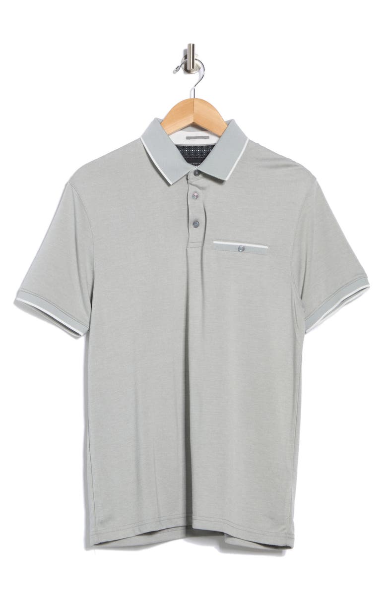 Cactus Man Dressy Polo, Alternate, color, Light Grey