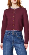 Scotch & Soda Crochet Trim Cardigan