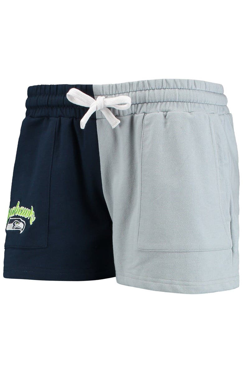 FOCO Women's FOCO College Navy/Neon Green Seattle Seahawks Color-Block Lounge Set, Alternate, color,