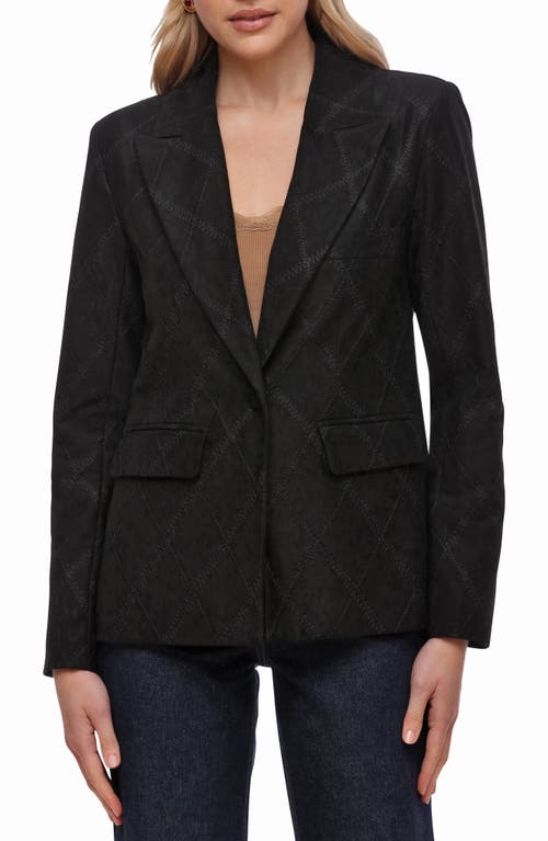 Bagatelle Faux Suede Blazer In Black
