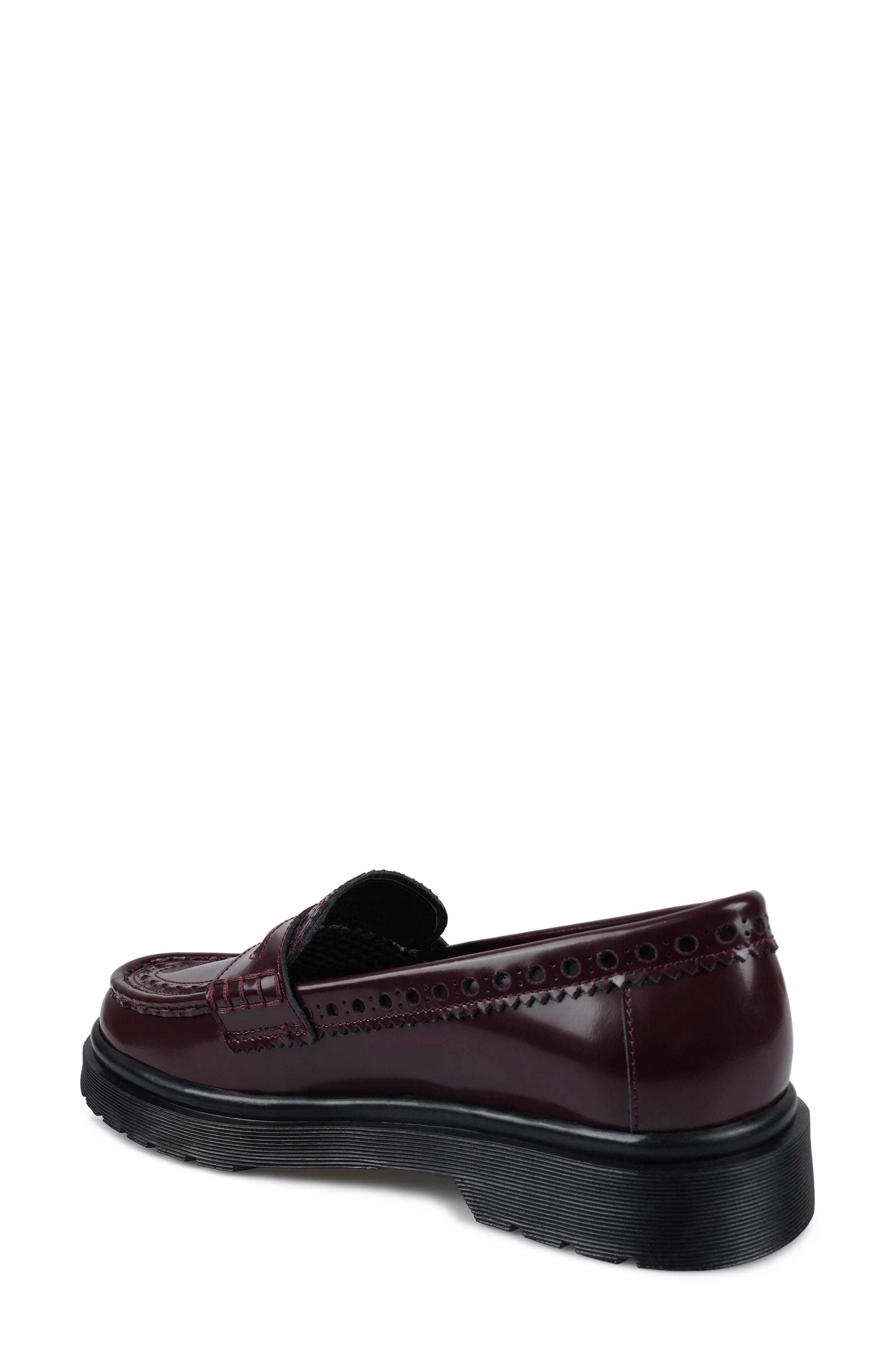 Nayomy Lug Sole Penny Loafer, Alternate, color, WINE