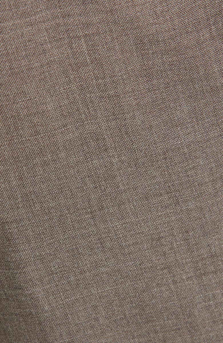 Canali Flat Front Wool Travel Dress Pants, Alternate, color,