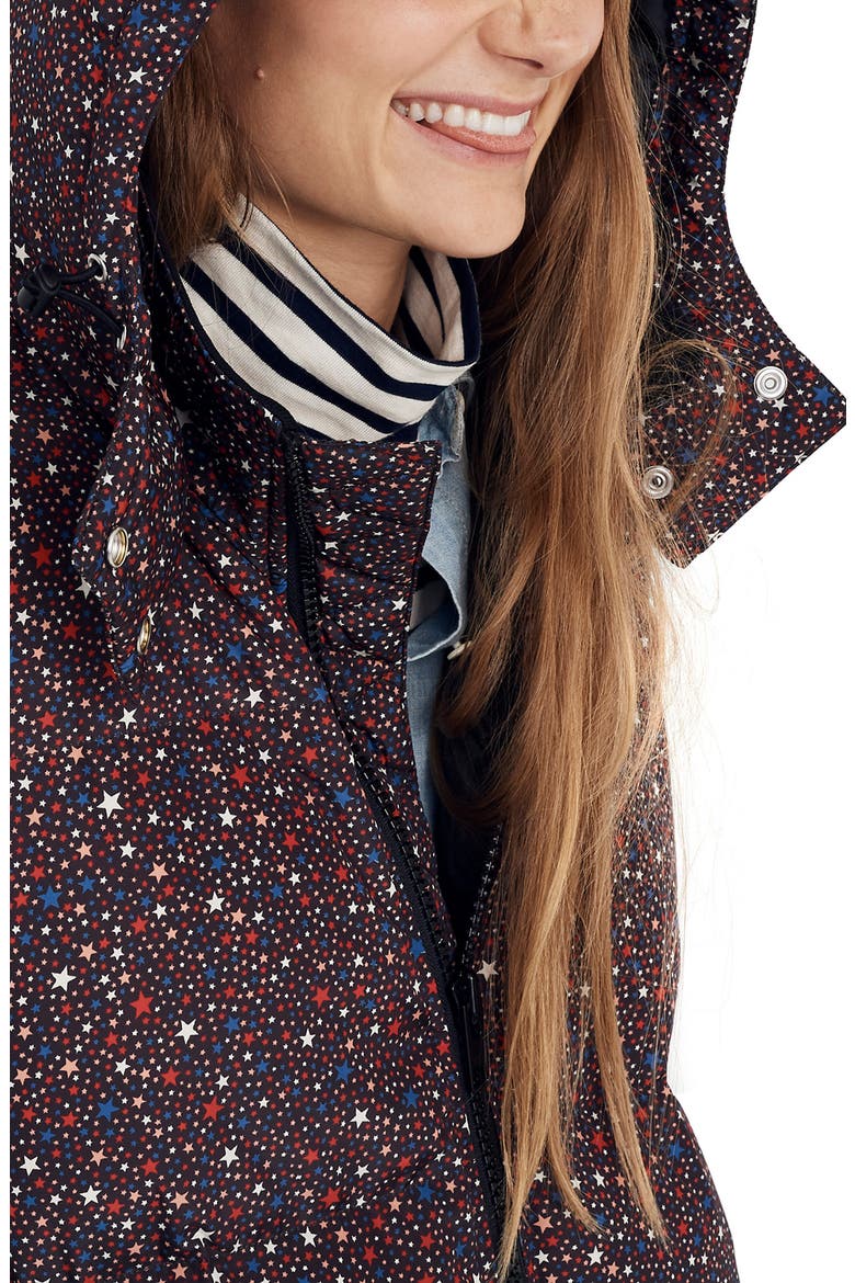 Starry Night Quilted Puffer Parka, Alternate, color, DARK MEDITERRANEAN