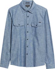 AG Miller Cotton Chambray Button-Up Shirt