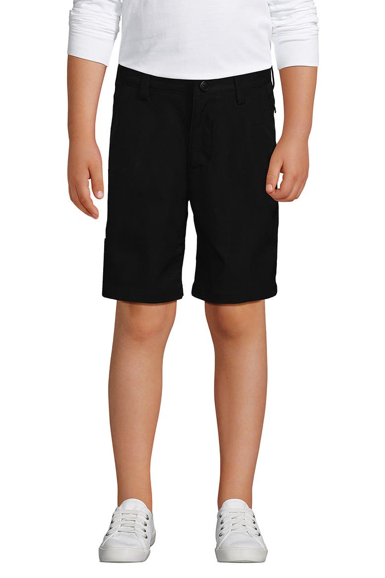 Boys Husky Active Performance Chino Shorts, Alternate, color, Black