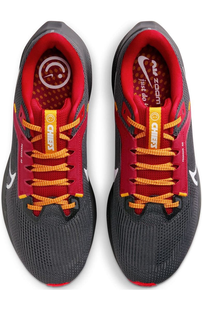 Nike Unisex Nike Anthracite Kansas City Chiefs Zoom Pegasus 40 Running Shoe, Alternate, color,