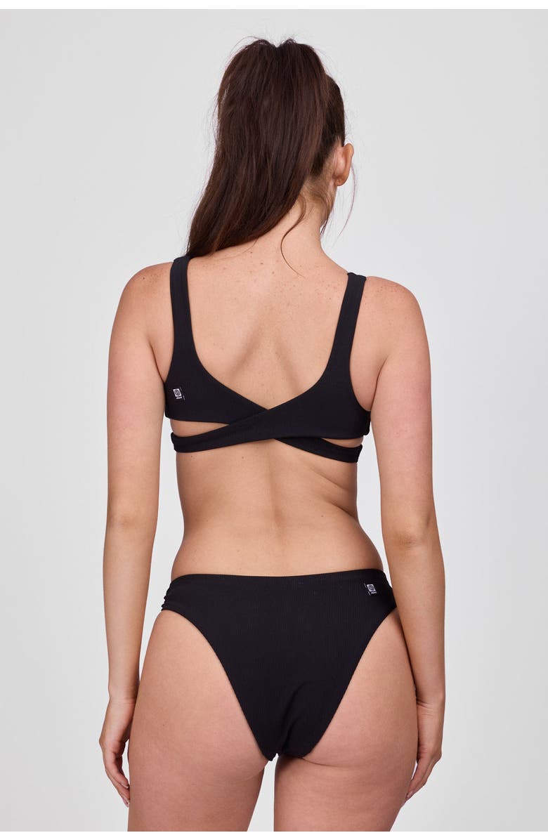 JOLYN Olivia Bikini Bottom, Alternate, color, Black Ribbed