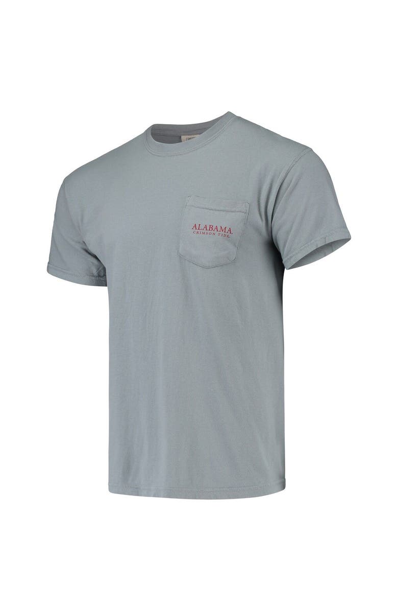 TUSKWEAR Men's Gray Alabama Crimson Tide Logo Arch Comfort Colors T-Shirt, Alternate, color, 