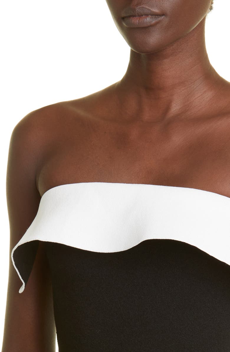 Proenza Schouler Strapless Ruffle Top, Alternate, color, 