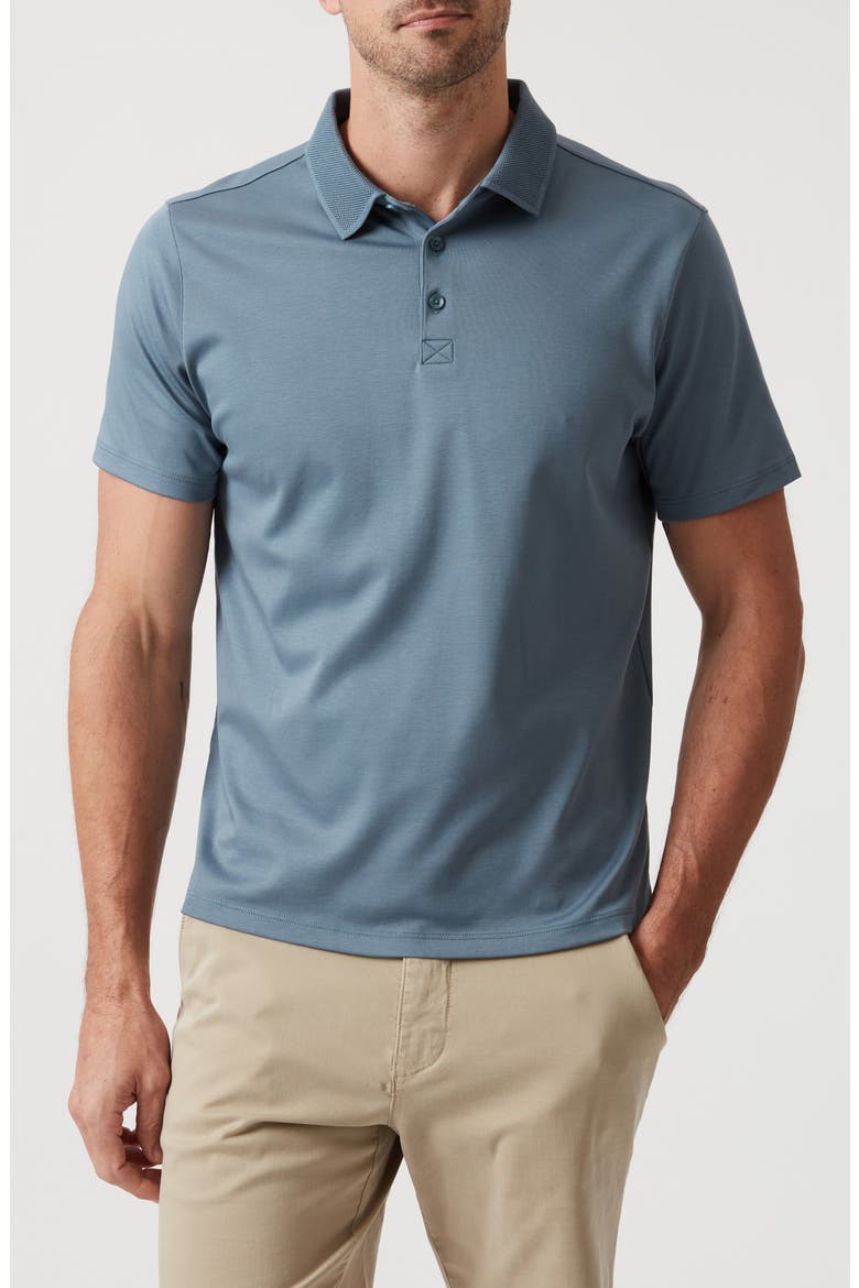 Ocean View Pima Cotton Polo, Main, color, OCEAN VIEW