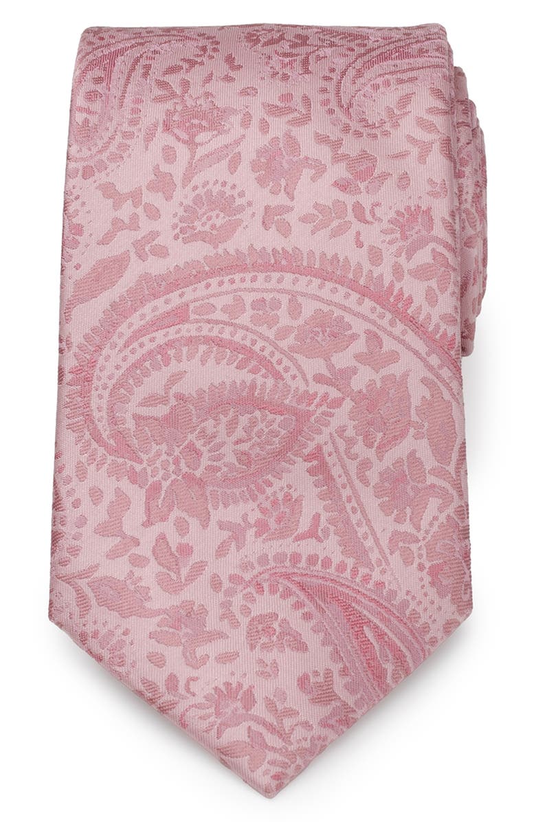 Cufflinks, Inc. Blush Paisley Silk Tie, Main, color, Pink