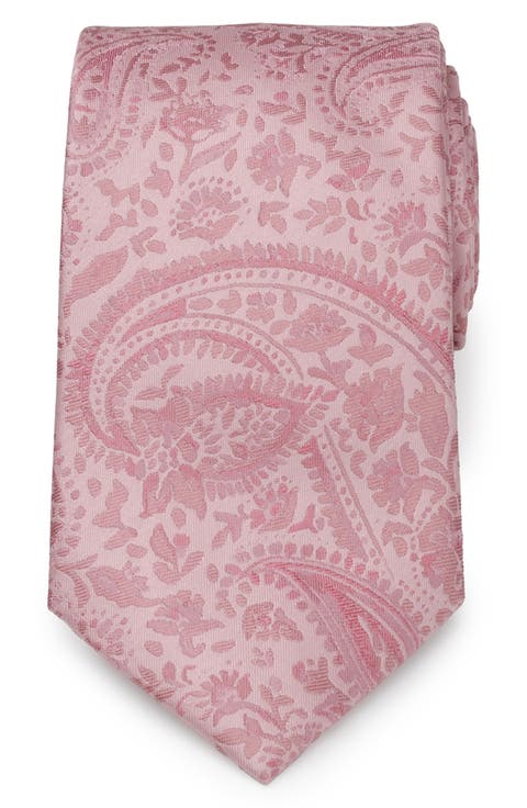 Blush Paisley Silk Tie