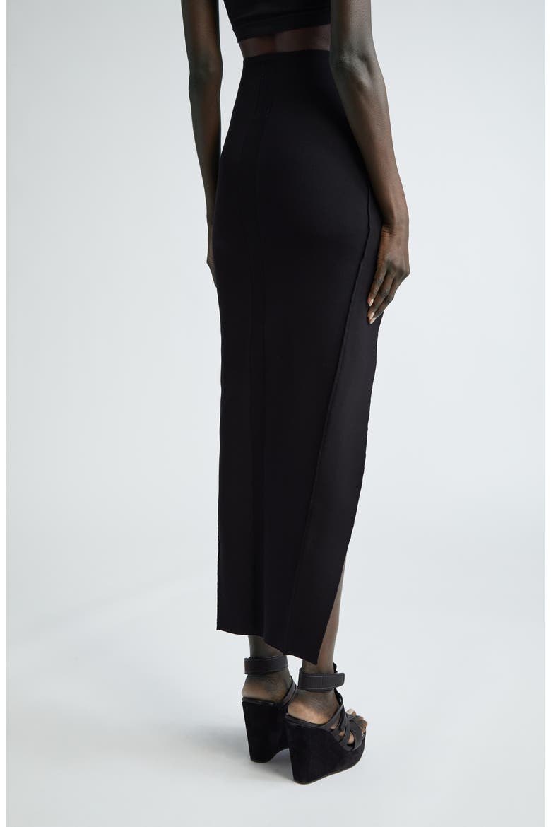 High Slit Asymmetric Maxi Skirt, Alternate, color, 09 BLACK