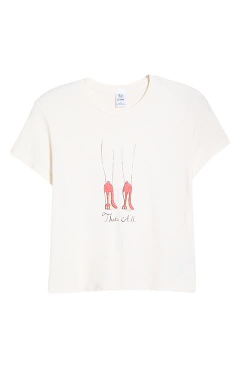 1950s That's All Graphic Cotton T-Shirt