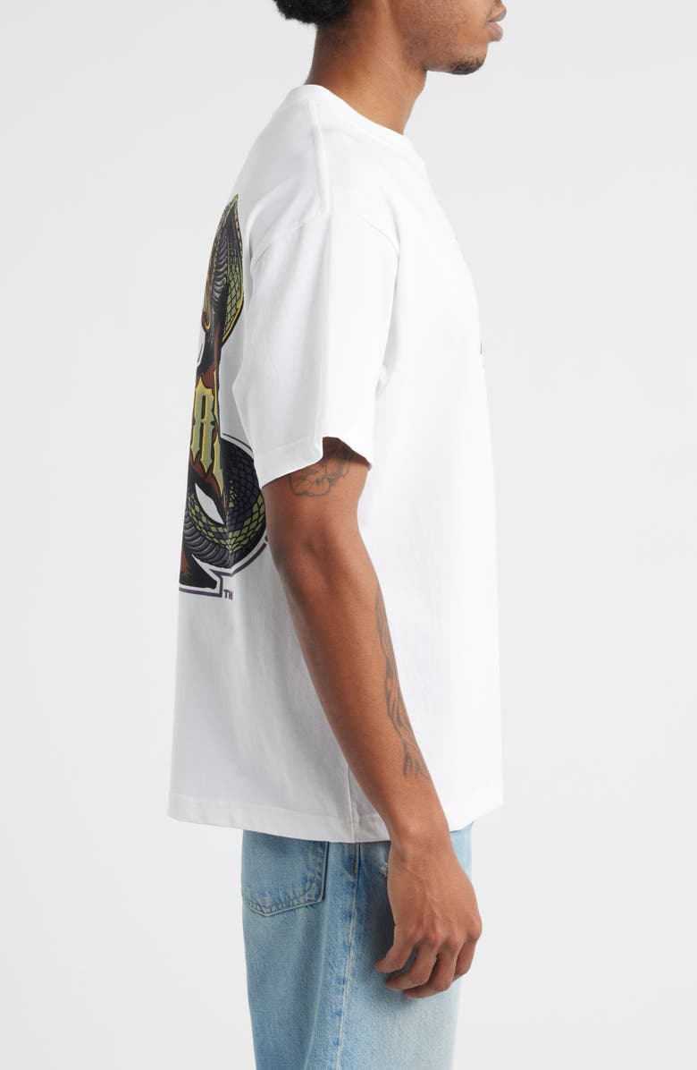 ID Supply Co West Coast Choppers Twin Cobras Cotton Graphic T-Shirt, Alternate, color, White