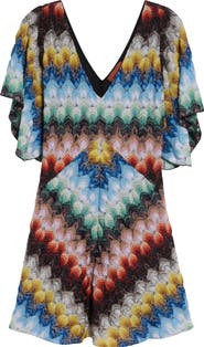 Missoni Lace Motif Lamé Minidress