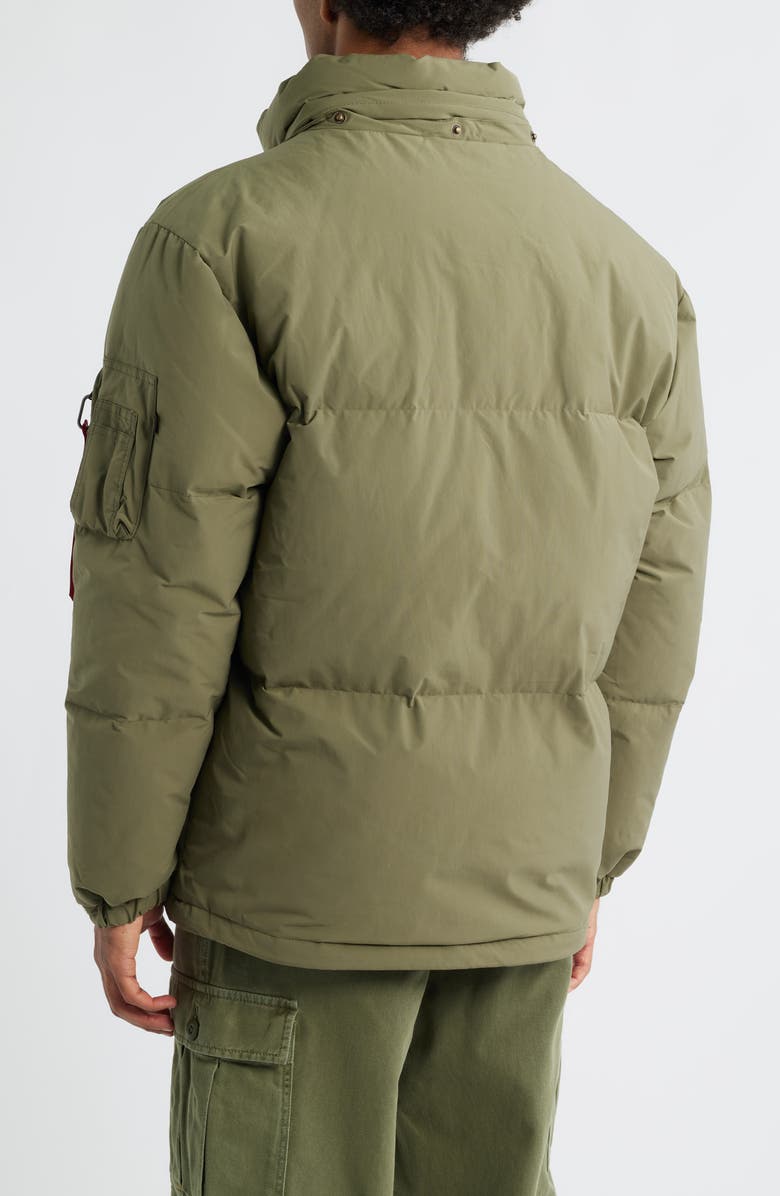 Alpha Industries Down & Feather Puffer Parka, Alternate, color, Green