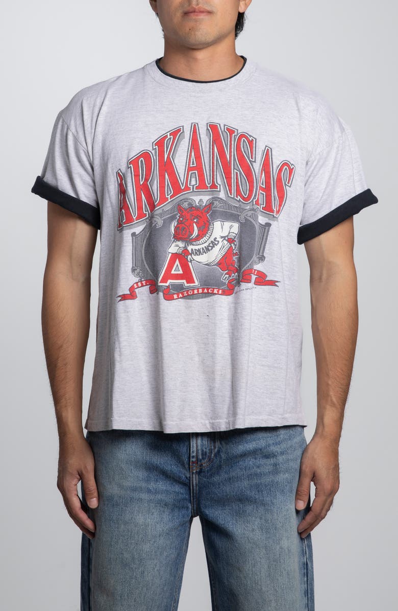 Elwood Vintage Arkansas Razorbacks Tee, Main, color, 