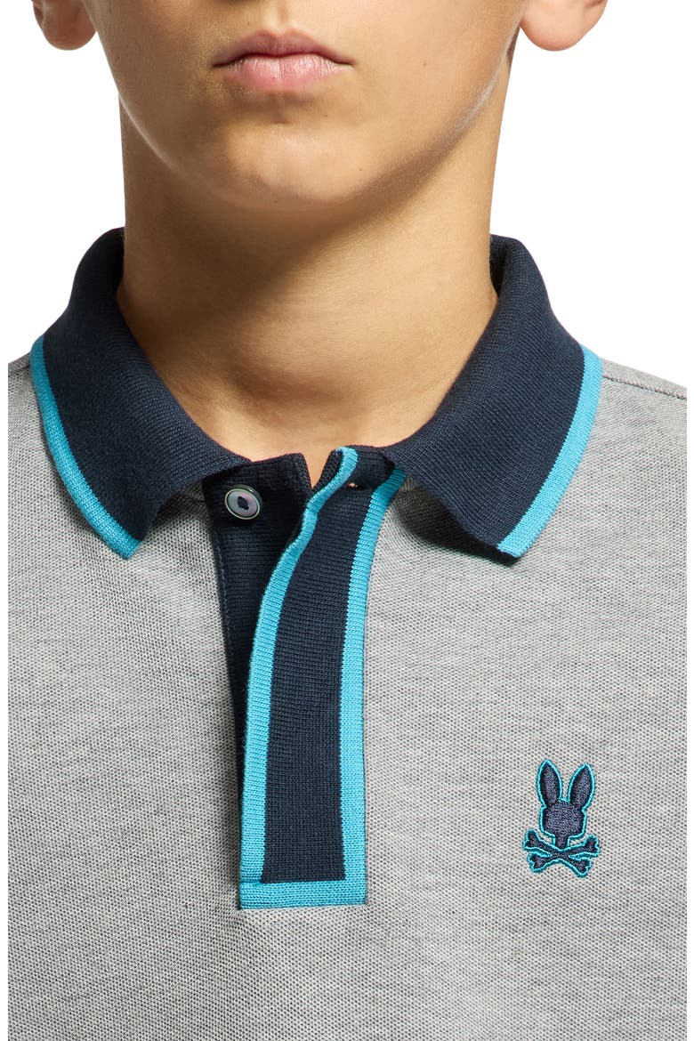 Kids' Rico Pima Cotton Piqué Polo, Alternate, color, HEATHER ASH