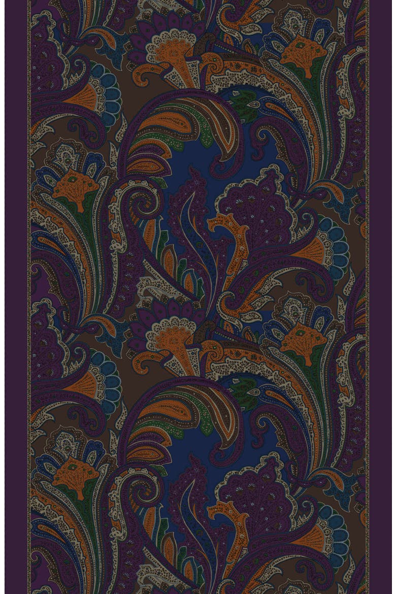 Paisley Oversized Oblong, Alternate, color, Charter Blue