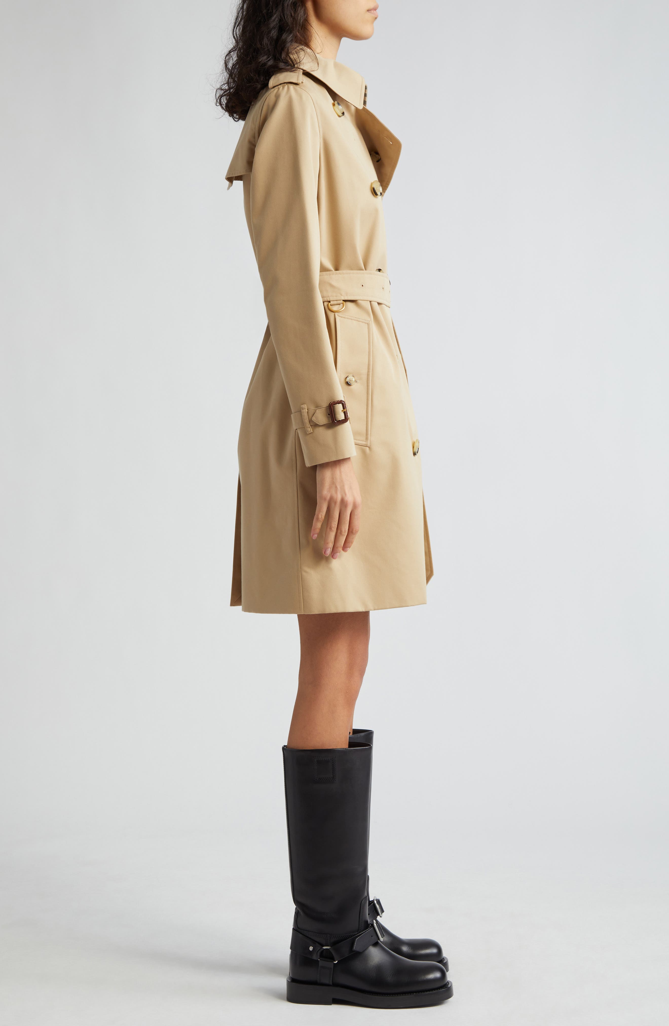 Burberry Kensington Water Resistant Gabardine Trench Coat — фото 3