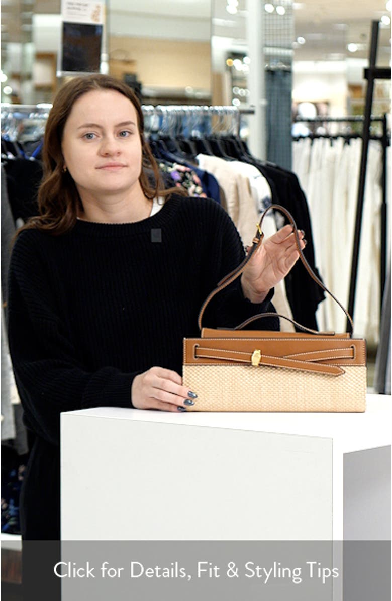 Dash Leather & Raffia Clutch, sales video thumbnail