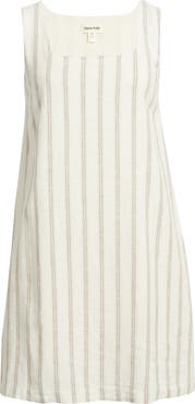 Open Edit Linen Blend Shift Dress