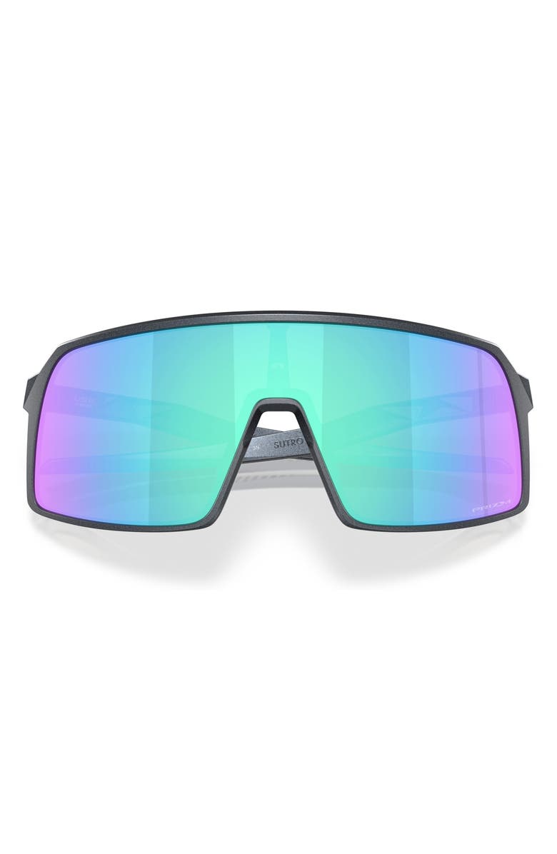 Oakley Sutro 137mm Shield Sunglasses, Alternate, color, Sapphire