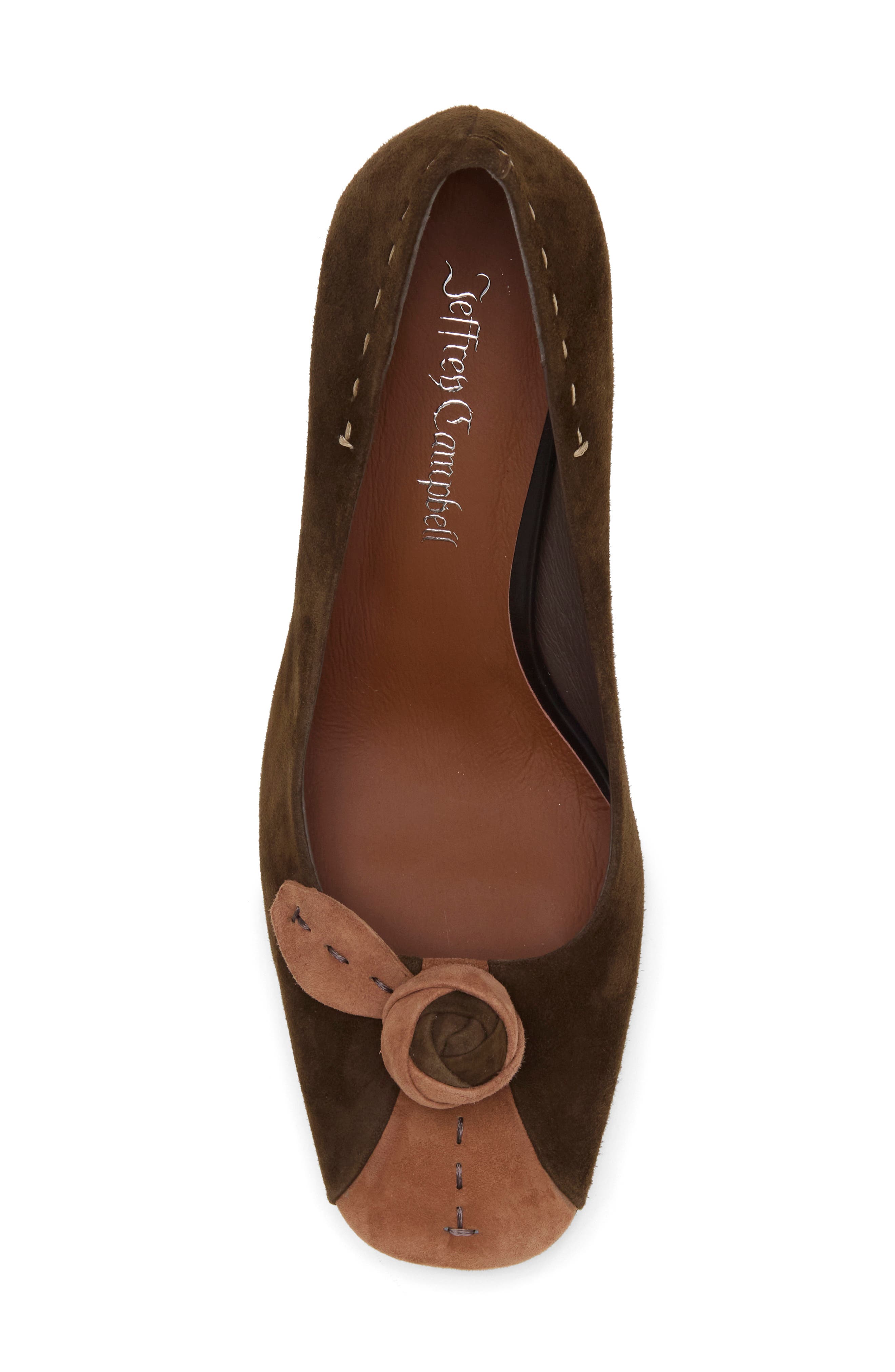 Leisure Knotted Pump, Alternate, color, COFFEE SUEDE PINK