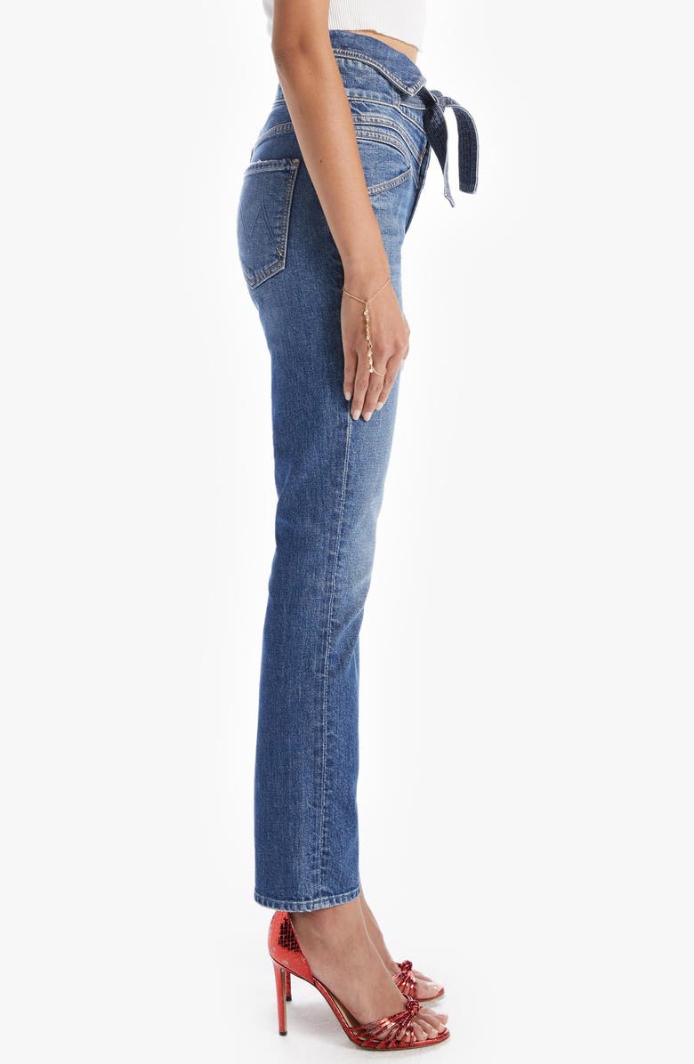 MOTHER The Triple Stack Dazzler High Waist Ankle Skinny Jeans, Alternate, color, 