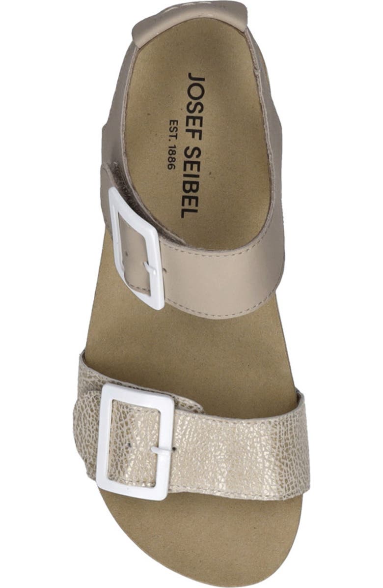 Josef Seibel Quinn 02 Wedge Sandal, Alternate, color, Creme