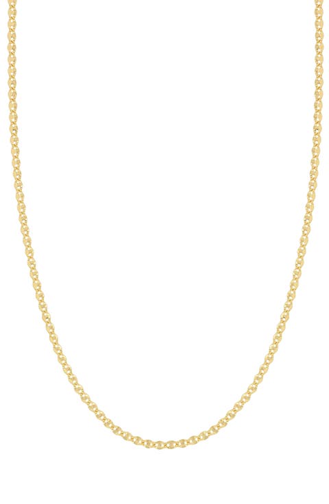 14K Gold Mariner Chain Necklace