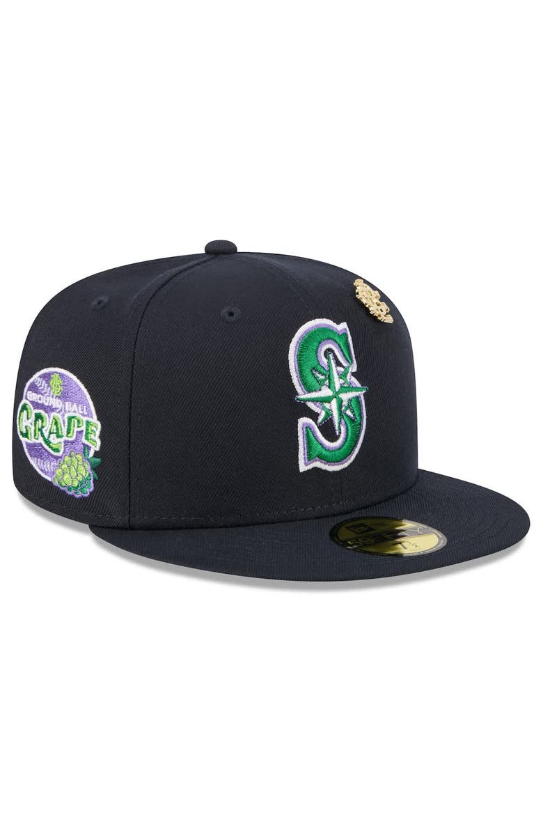 New Era Men's New Era  Navy Seattle Mariners 2025 Big League Chew 59FIFTY Fitted Hat, Main, color, 