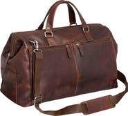 Mancini Carry-On Leather Duffle Bag