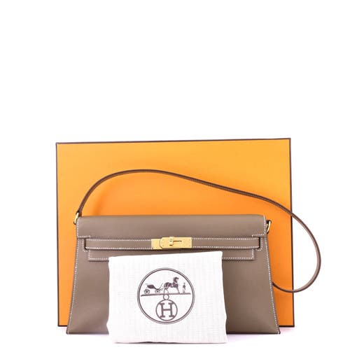 Pre-owned Hermes  Hermes Kelly Elan Shoulder Bag Madame In Brown