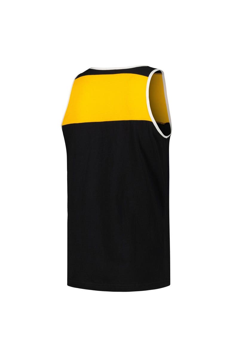 Mitchell & Ness Men's Mitchell & Ness Black/Gold Pittsburgh Steelers Heritage Colorblock Tank Top, Alternate, color, Black