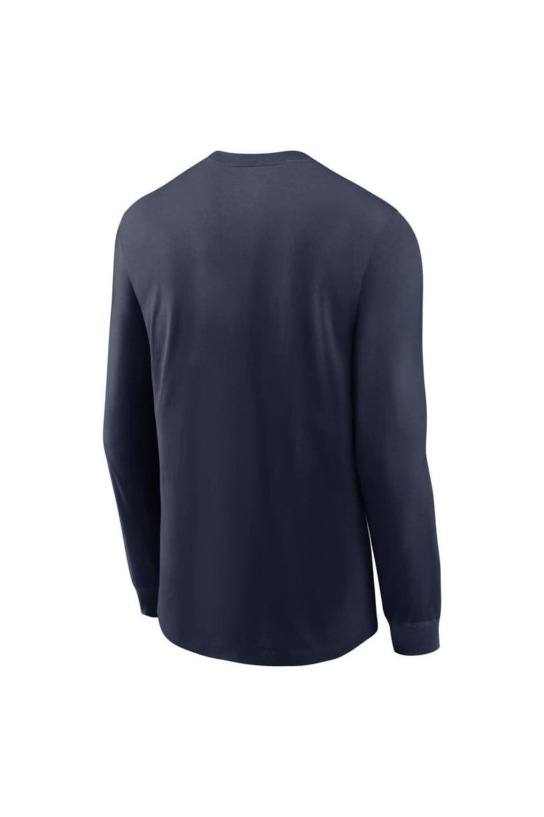 Men's Nike Navy Penn State Nittany Lions Legacy Arched Logo Long Sleeve T-Shirt, Alternate, color, Navy