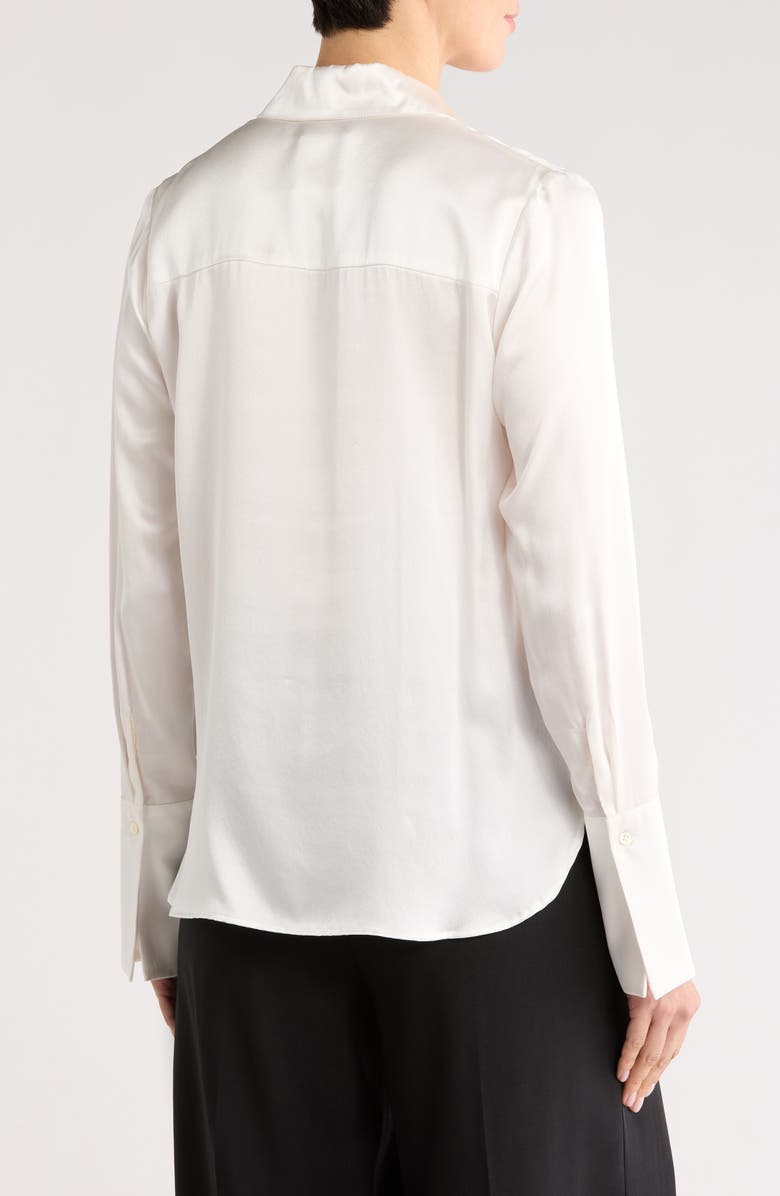 TWP Object of Affection Silk Shirt, Alternate, color, Ivory