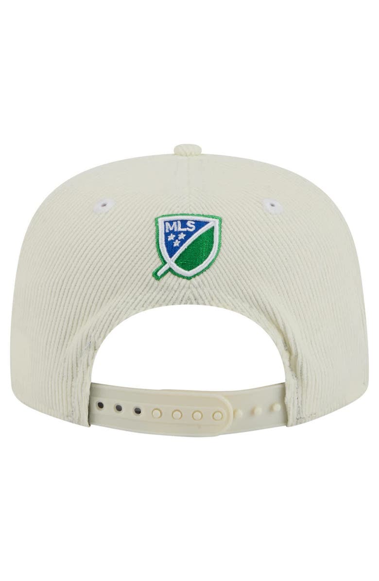 New Era Men's New Era Cream Seattle Sounders FC 2025 Kickoff Snapback Golfer Hat, Alternate, color, Cream