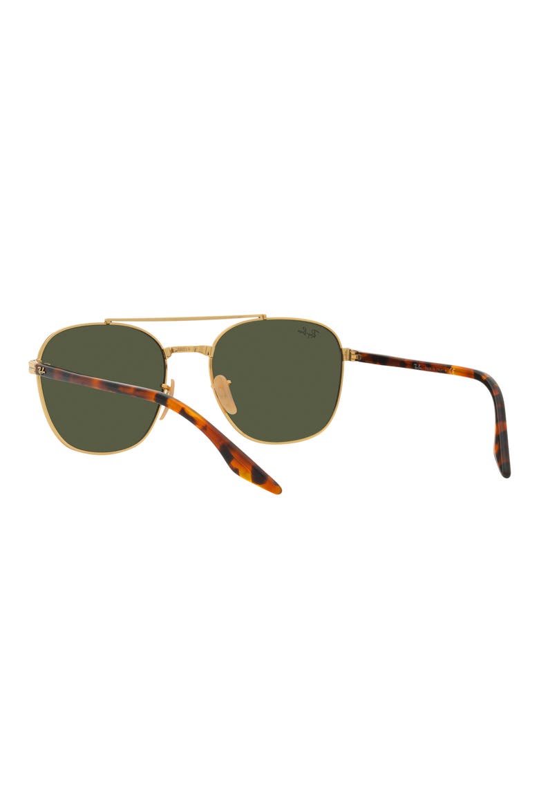 55mm Square Sunglasses, Alternate, color, GOLD FLASH