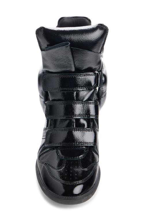Isabel Marant Bekett Festive Hidden Wedge High Top Sneaker In Black