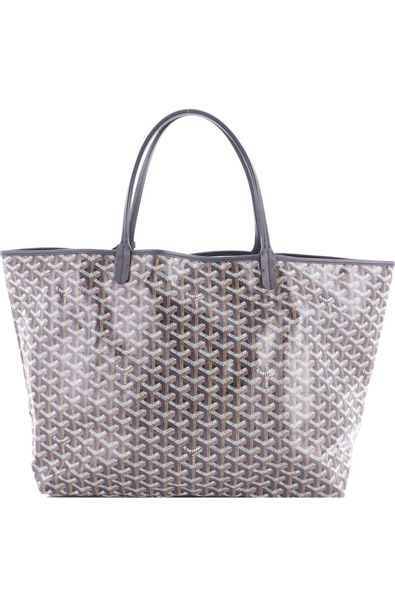Pre-Owned Goyard Saint Louis Tote Coated Canvas GM, Main, color, Black