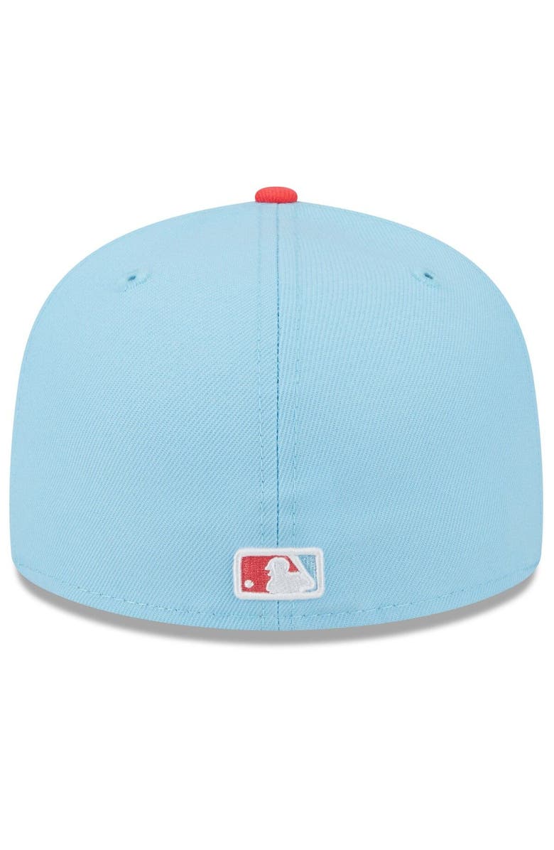 New Era Men's New Era Light Blue/Red Arizona Diamondbacks Spring Color Two-Tone 59FIFTY Fitted Hat, Alternate, color, 