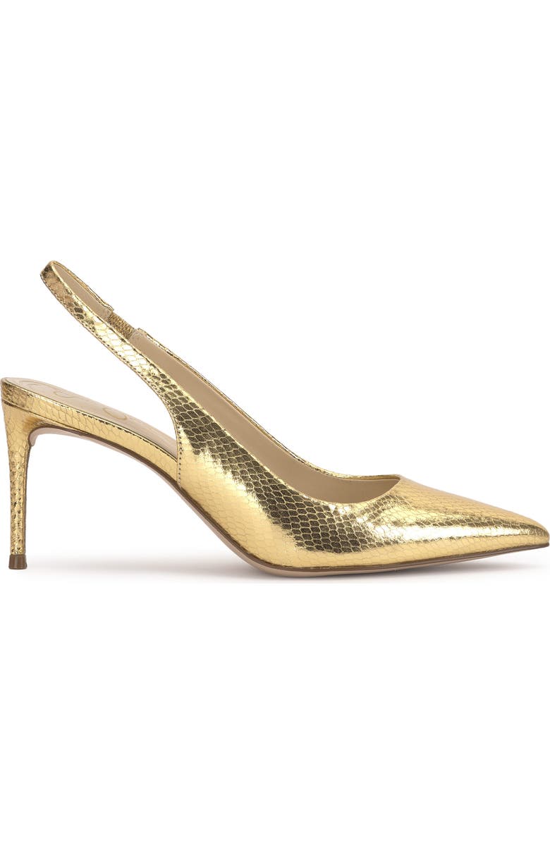 Jessica Simpson Souli Slingback Pointed Toe Pump, Alternate, color, Gold