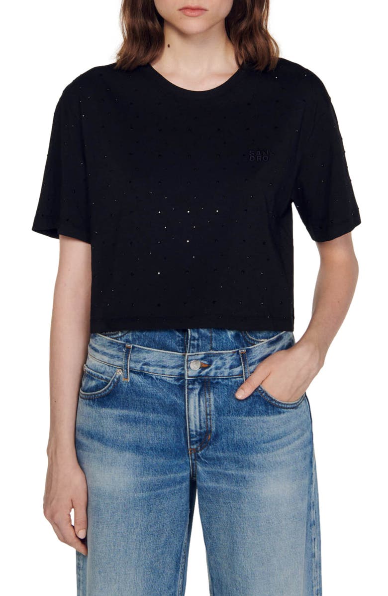 SANDRO Cubisme T-Shirt, Main, color,