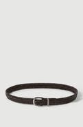 Brunello Cucinelli Chevron-effect braided leather belt