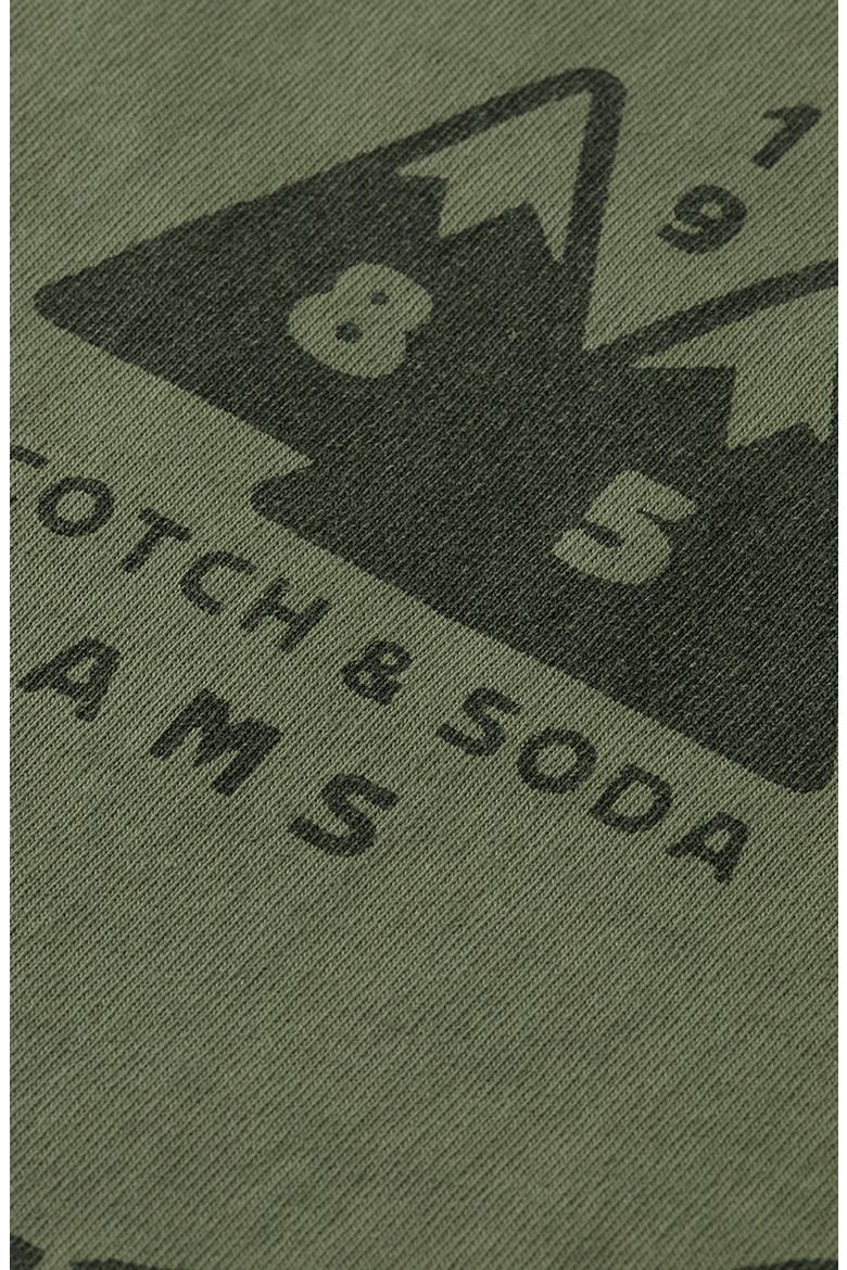 Loose Fit Garment Dyed Cotton Graphic T-Shirt, Alternate, color, THYME