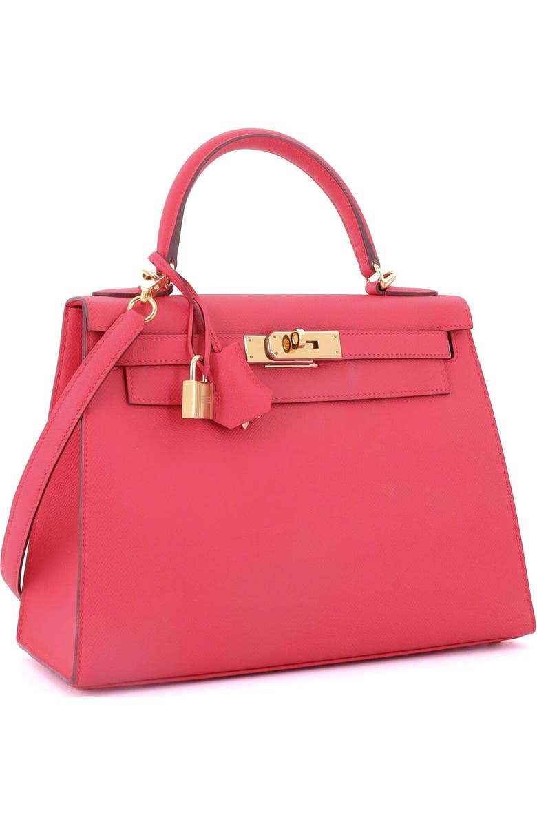 Pre-Owned Hermes Kelly Handbag Pink Epsom with Gold Hardware 28, Alternate, color,